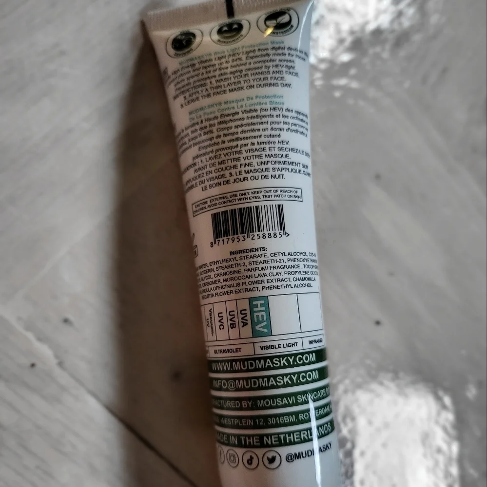 Mudmasky Skincare Blue Light Protection Mask